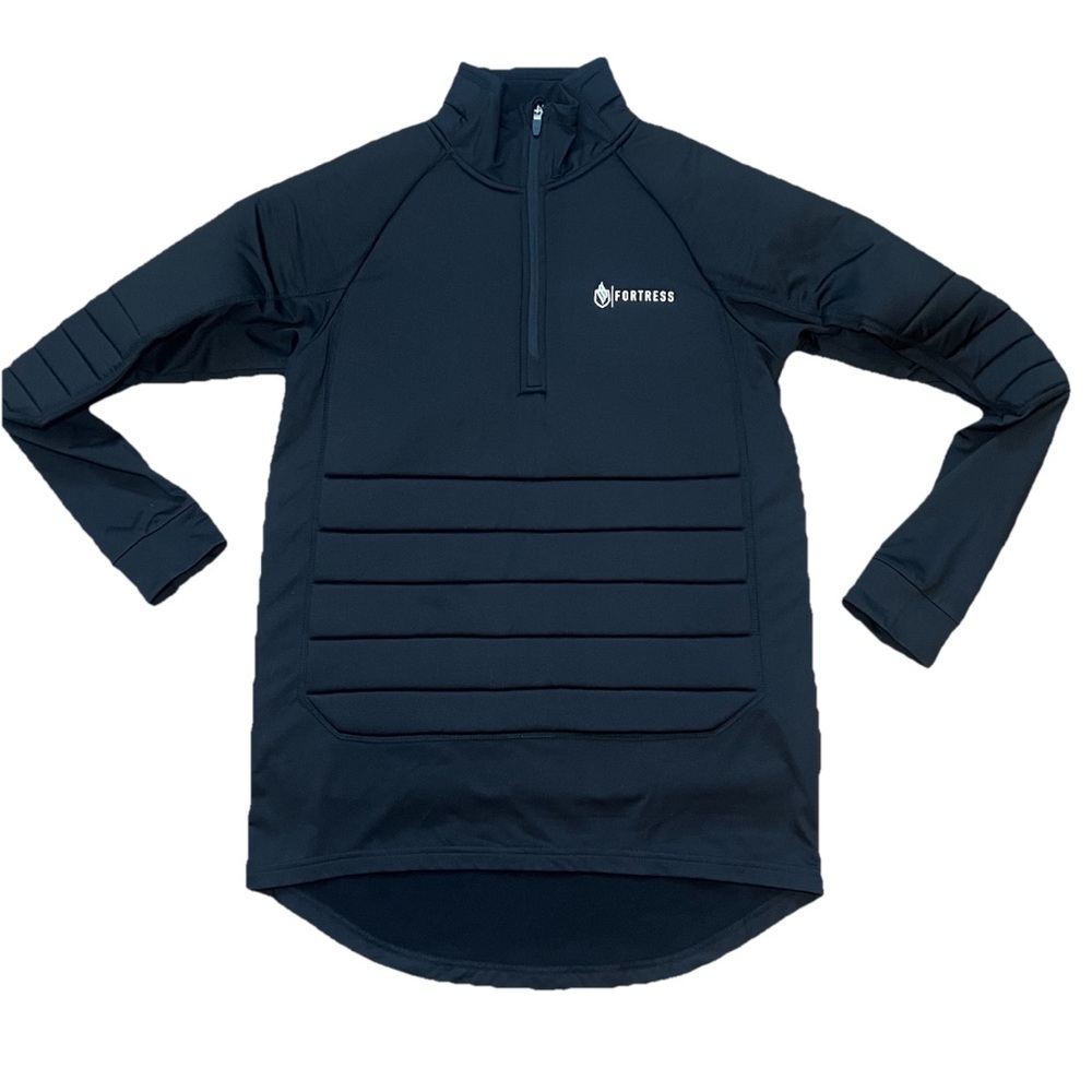 Fortress All Weather Gear Black BasePro 1/4 Zip Base Layer Mens Medium Women’s L